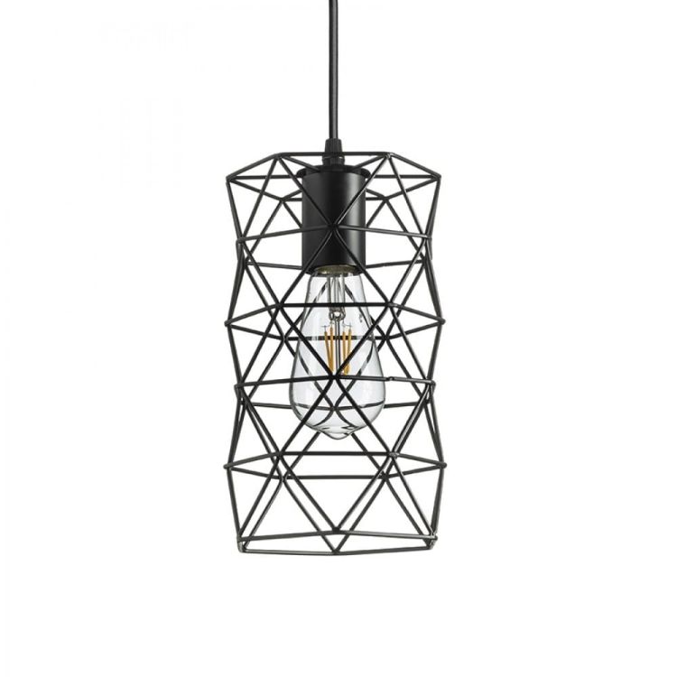ILUSIA wisząca czarna 230V E27 42W