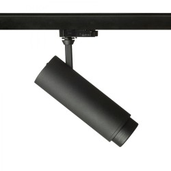 FOCUS 20 DIMM do 3-faz. szyny czarna 230V LED 20W 10 60° 3000K 4000K 5000K
