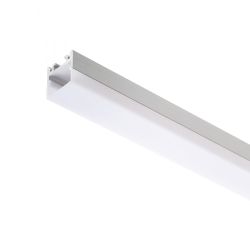 LED PROFILE D natynkowy 1m aluminium/akryl mleczny