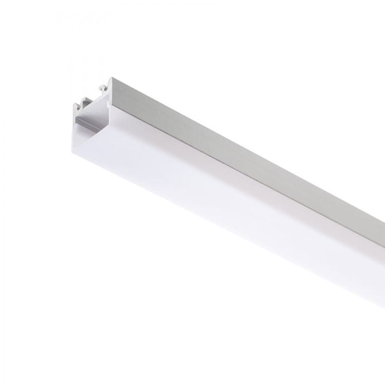 LED PROFILE D natynkowy 1m aluminium/akryl mleczny