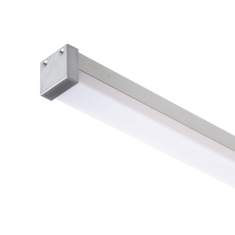 LED PROFILE D natynkowy 1m aluminium/akryl mleczny