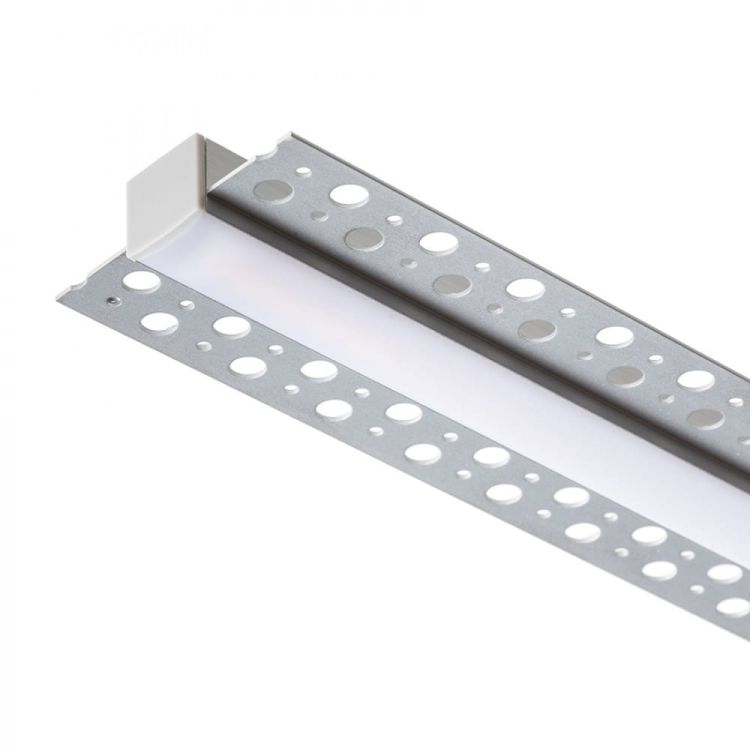 LED PROFILE B wpuszczany 1m  aluminium/akryl mleczny