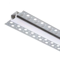 LED PROFILE B wpuszczany 1m  aluminium/akryl mleczny