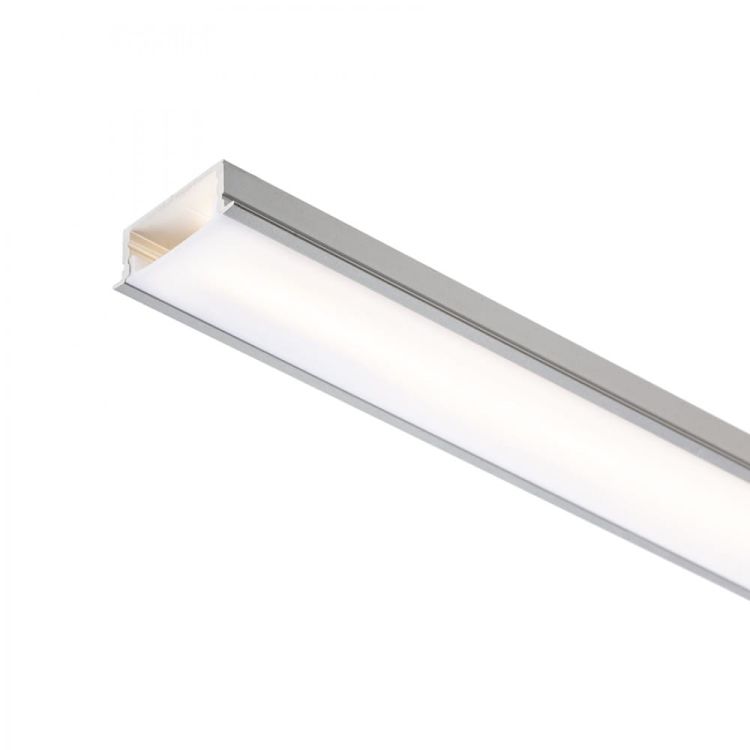 LED PROFILE A wpuszczany 1m  aluminium/akryl mleczny