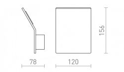 BRUXEL 12 ścienna biała  230V LED 6W  3000K