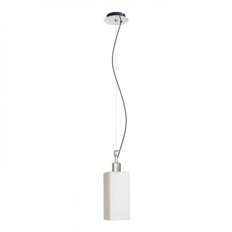 LIZ NEW wisząca szkło opalowe/chrom 230V E27 28W