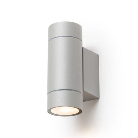 Przejdź do produktu MIZZI NEW II ścienna srebrno-szara  230V LED GU10 2x8W IP65