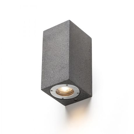 Przejdź do produktu KANE II ścienna  beton/decor ciemny granit 230V LED GU10 2x5W IP65