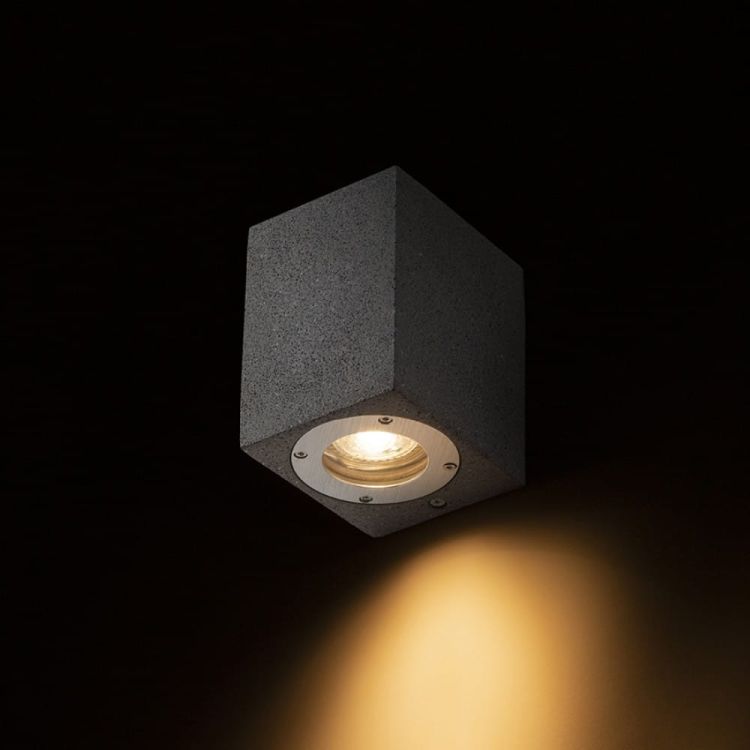 KANE I ścienna beton/decor ciemny granit 230V LED GU10 5W IP65