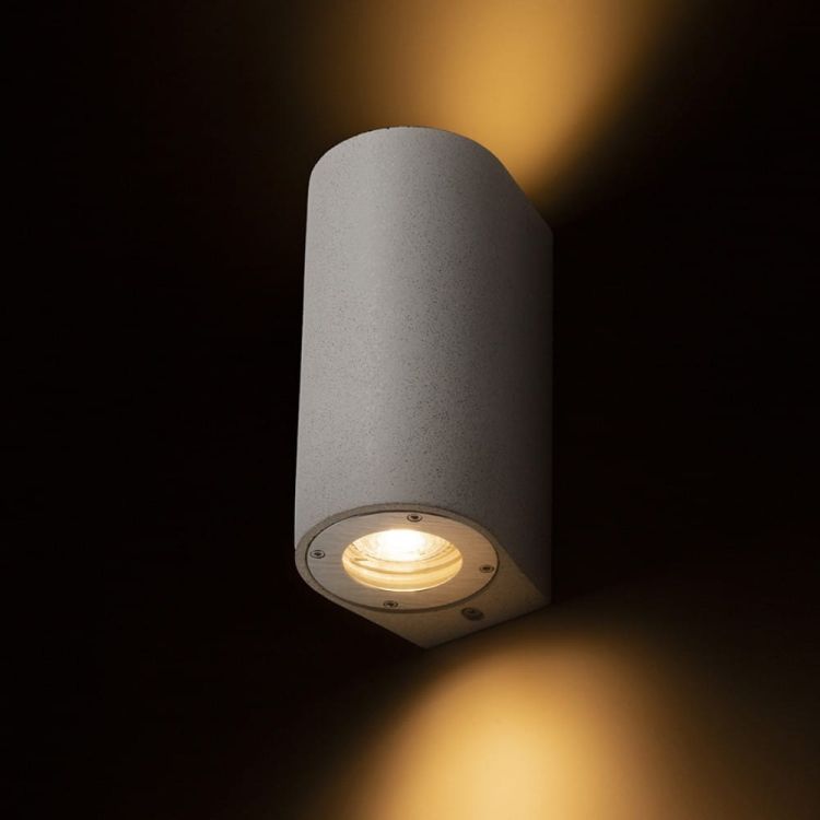 GRANITA II ścienna  beton/decor jasny granit 230V LED GU10 2x5W IP65