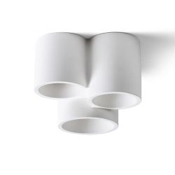 GINA III sufitowa gipsowa 230V LED GU10 3x5W