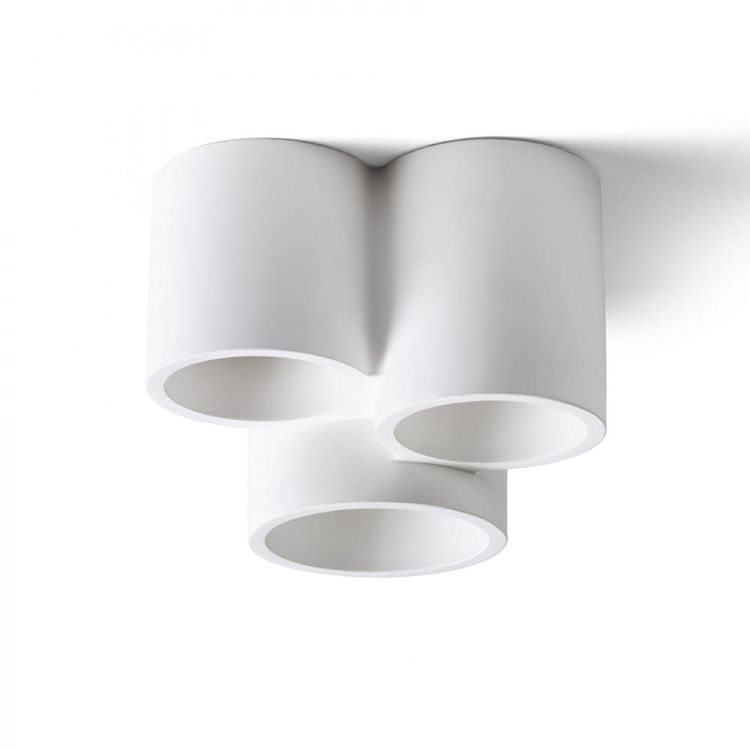 GINA III sufitowa gipsowa 230V LED GU10 3x5W