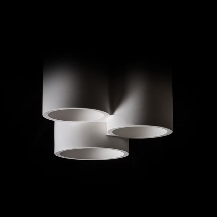 GINA III sufitowa gipsowa 230V LED GU10 3x5W