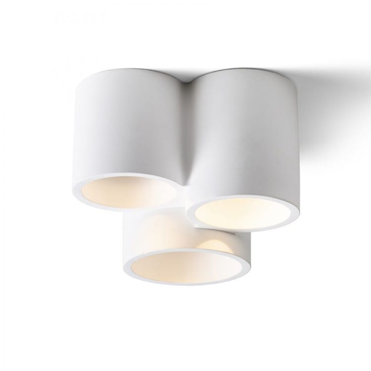 GINA III sufitowa gipsowa 230V LED GU10 3x5W