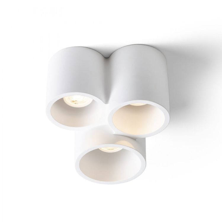 GINA III sufitowa gipsowa 230V LED GU10 3x5W