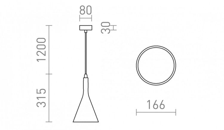 ELLA wisząca gipsowa 230V LED E27 15W