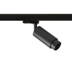 OPTIMUS do 3-faz. szyny czarna 230V LED GU10 9W 10 50°