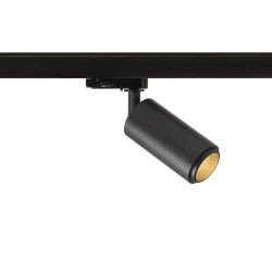 OPTIMUS do 3-faz. szyny czarna 230V LED GU10 9W 10 50°