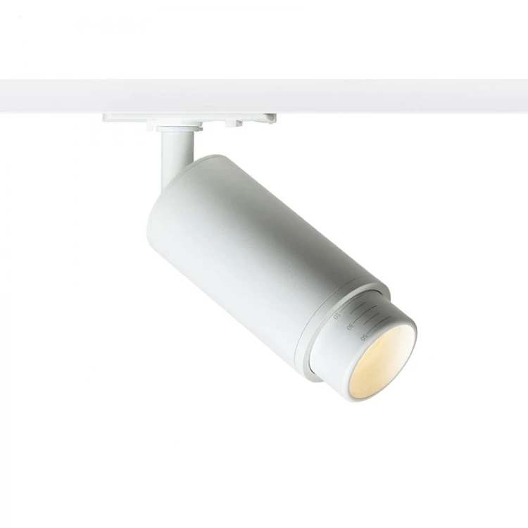 OPTIMUS do 1-faz. szyny biała 230V LED GU10 9W 10 50°