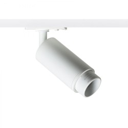 OPTIMUS do 1-faz. szyny biała 230V LED GU10 9W 10 50°