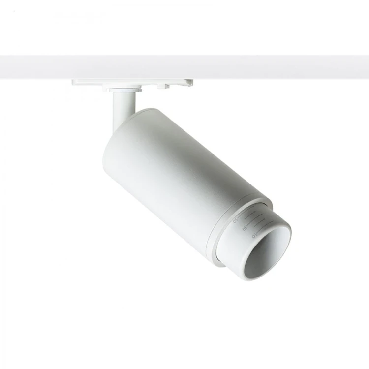 OPTIMUS do 1-faz. szyny biała 230V LED GU10 9W 10 50°
