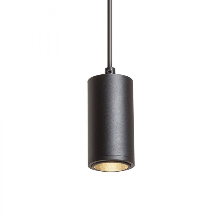 OPTIMUS wisząca czarna 230V LED GU10 9W 10 50°