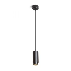 OPTIMUS wisząca czarna 230V LED GU10 9W 10 50°