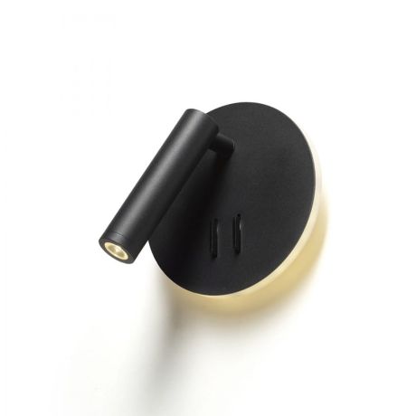 Przejdź do produktu THALIA ścienna czarna akryl satynowy 230V LED 6+3W 3000K