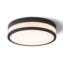 CIRA LED 35 sufitowa szkło opalowe/czarna 230V LED 24W IP44 3000K