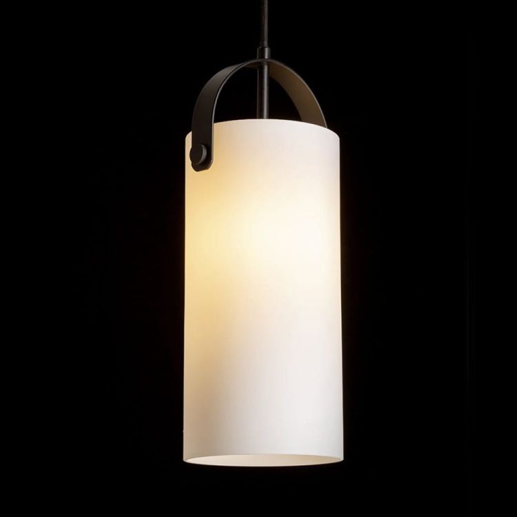 JULIETTA 31 wisząca  szkło opalowe/czarna 230V E27 20W
