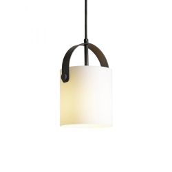 JULIETTA 16 wisząca  szkło opalowe/czarna 230V E27 20W