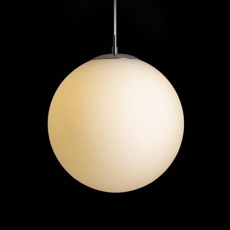 LUNA 30 wisząca  szkło opalowe/chrom 230V LED E27 15W