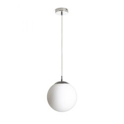 LUNA 25 wisząca  szkło opalowe/chrom 230V LED E27 15W