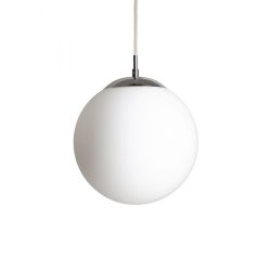 LUNA 25 wisząca  szkło opalowe/chrom 230V LED E27 15W