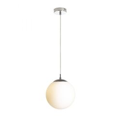 LUNA 25 wisząca  szkło opalowe/chrom 230V LED E27 15W