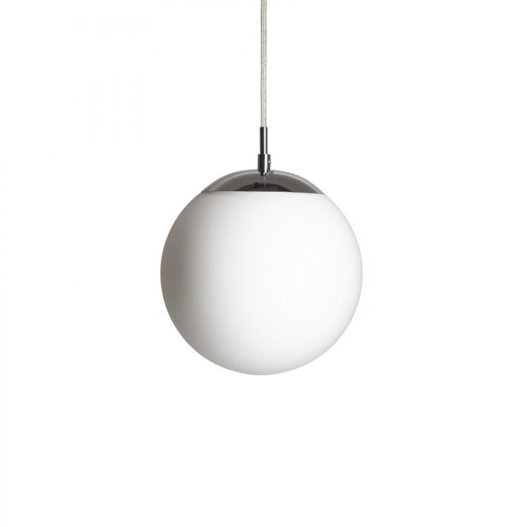 LUNA 20 wisząca  szkło opalowe/chrom 230V LED E27 15W