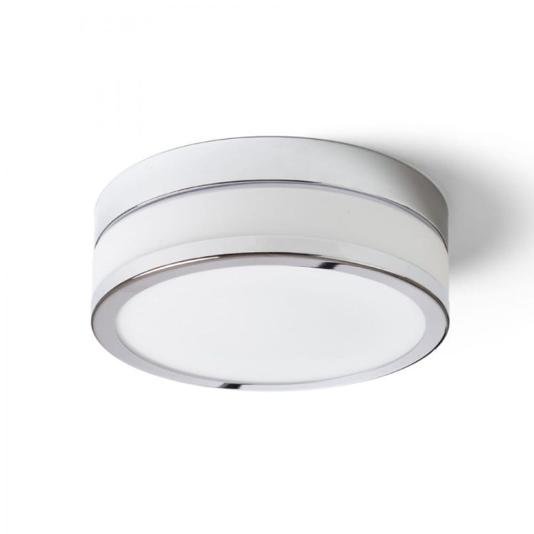 CIRA LED 23 sufitowa szkło opalowe/chrom 230V LED 12W IP44 3000K