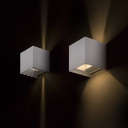 TITO SQ DIMM ścienna biała  230V LED 2x3W IP65  3000K