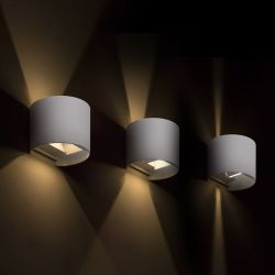 TITO R DIMM ścienna biała  230V LED 2x3W IP65  3000K