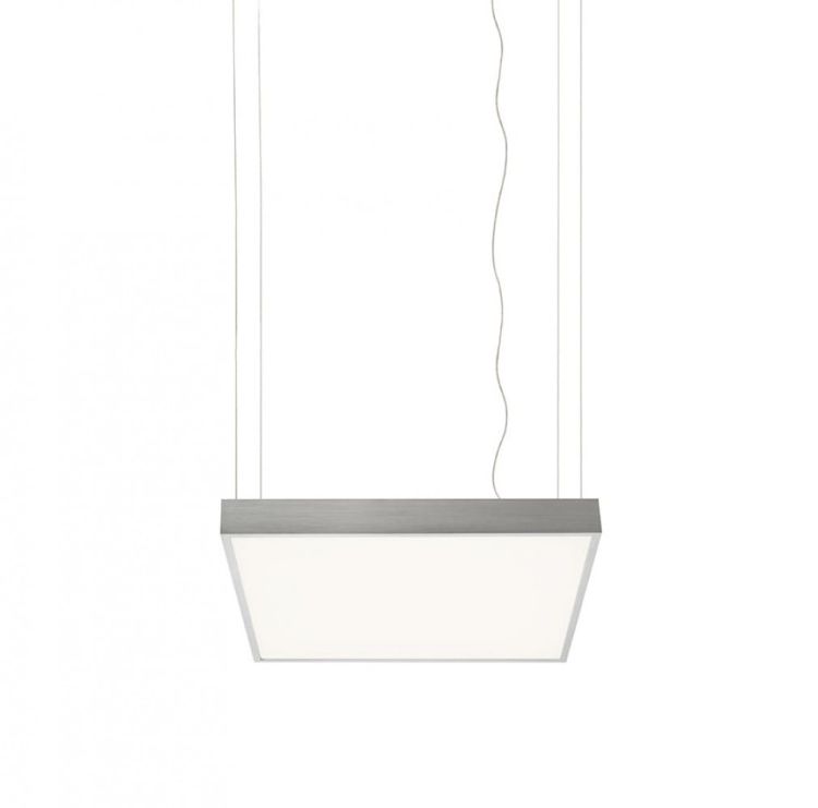 STRUCTURAL LED 55x55 wisząca  aluminium szczotkowane 230V LED 48W  3000K