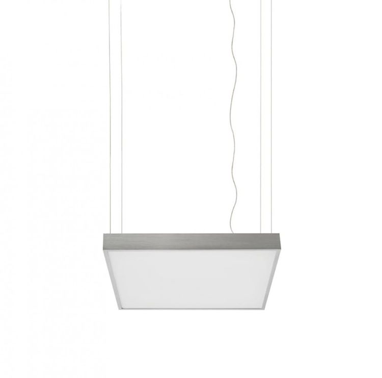 STRUCTURAL LED 55x55 wisząca  aluminium szczotkowane 230V LED 48W  3000K
