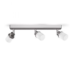 LINN III natynkowa  szkło opalowe/chrom 230V G9 LED 3x3W IP44