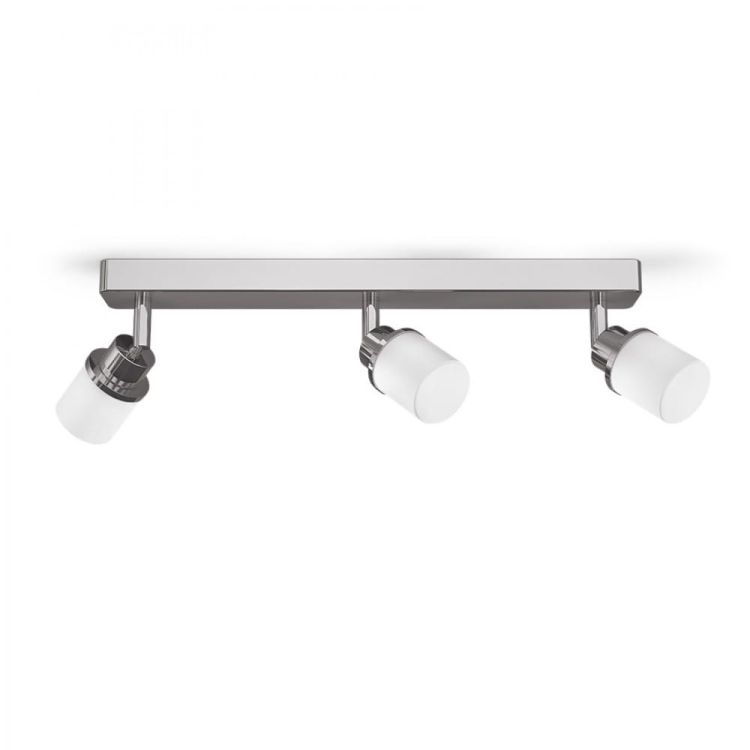 LINN III natynkowa  szkło opalowe/chrom 230V G9 LED 3x3W IP44