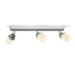 LINN III natynkowa  szkło opalowe/chrom 230V G9 LED 3x3W IP44
