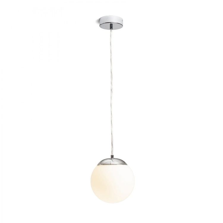 BOLLY 17 wisząca  szkło opalowe/chrom 230V LED E27 15W IP44