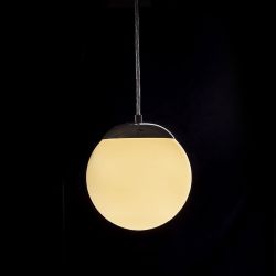 BOLLY 17 wisząca  szkło opalowe/chrom 230V LED E27 15W IP44