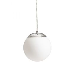 BOLLY 17 wisząca  szkło opalowe/chrom 230V LED E27 15W IP44