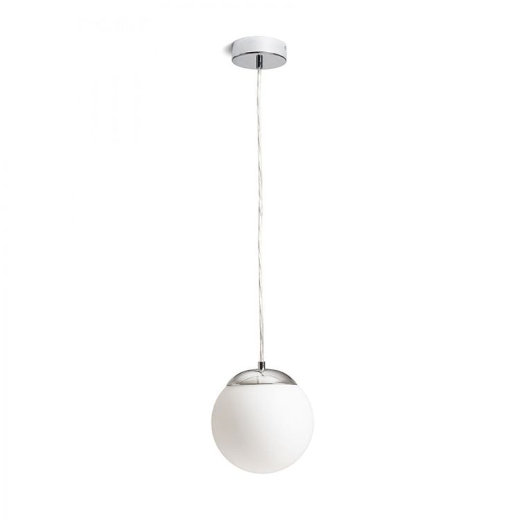 BOLLY 17 wisząca  szkło opalowe/chrom 230V LED E27 15W IP44