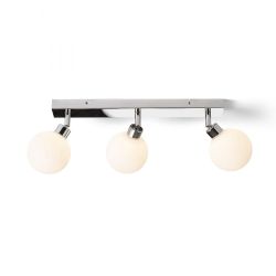 BOLLY III natynkowa  szkło opalowe/chrom 230V G9 LED 3x3W IP44