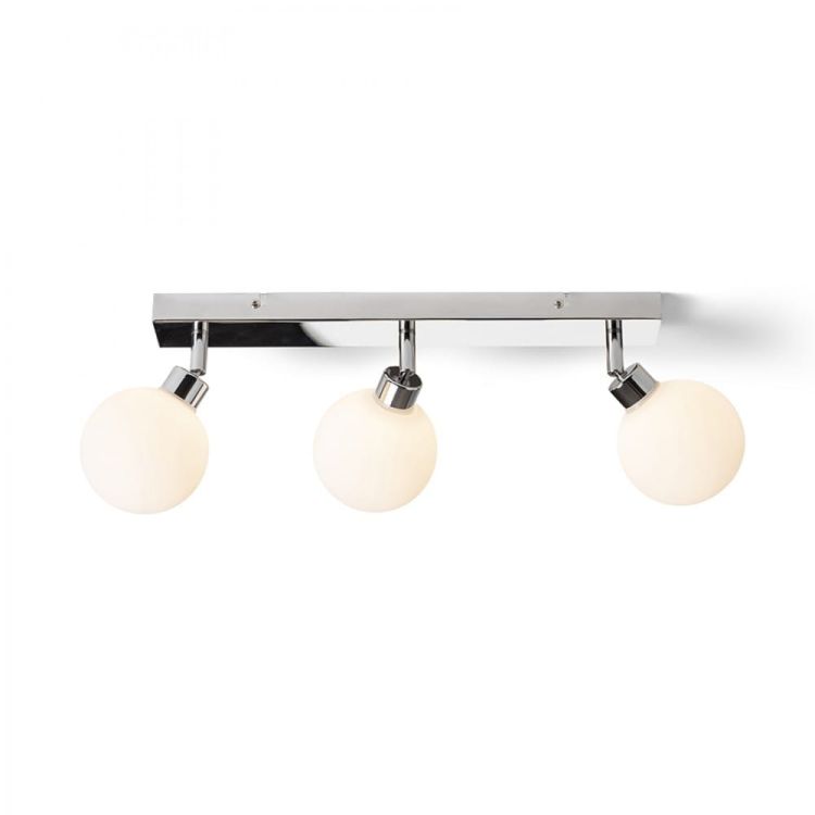 BOLLY III natynkowa  szkło opalowe/chrom 230V G9 LED 3x3W IP44